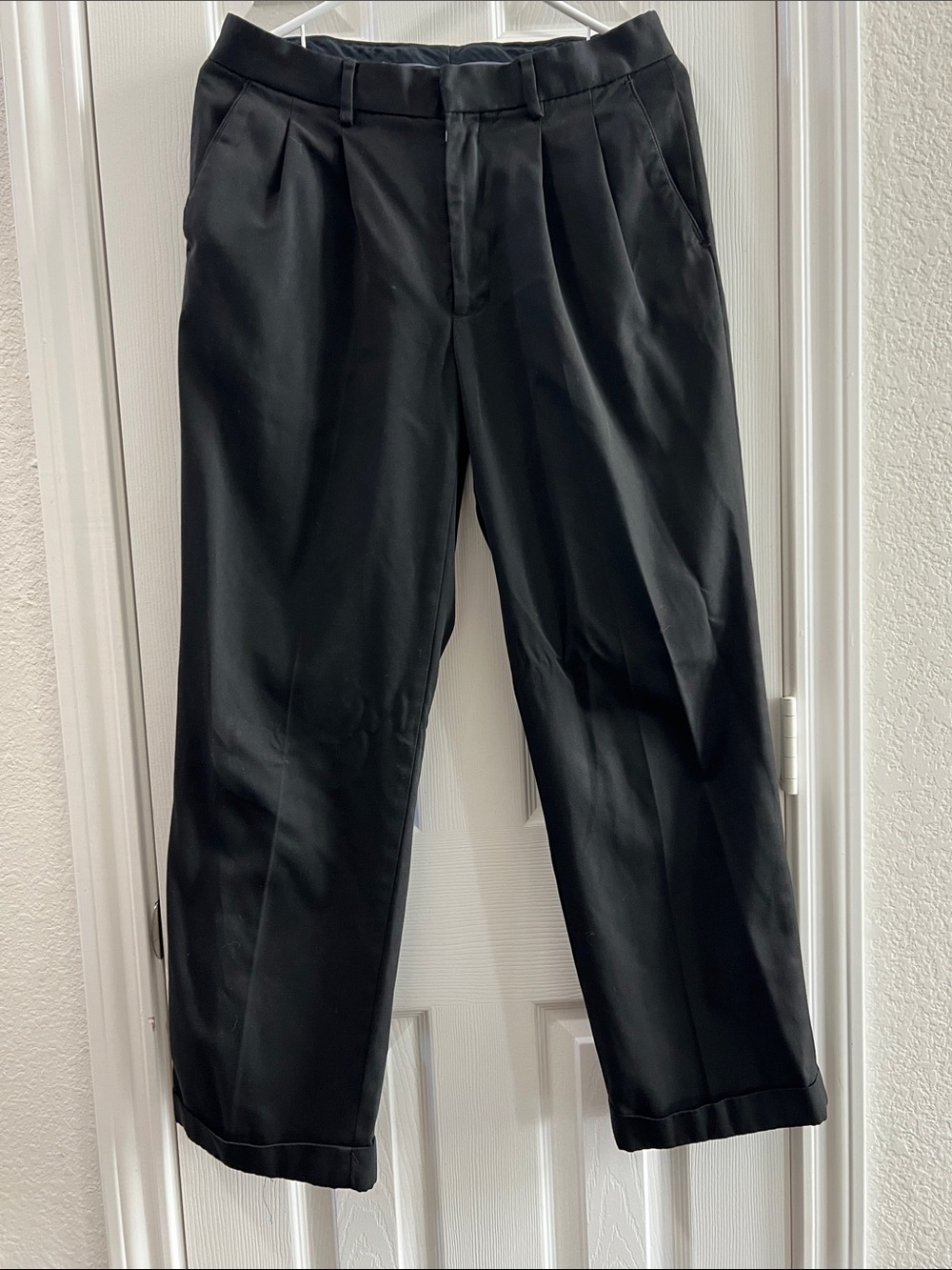 Merona Black Pleated Dress Trousers